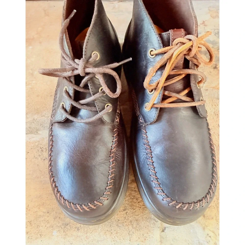 Dr. Martens Holt Chukka Boots Brown Leather SoftWair Mens US 10 EU  43 (RD)